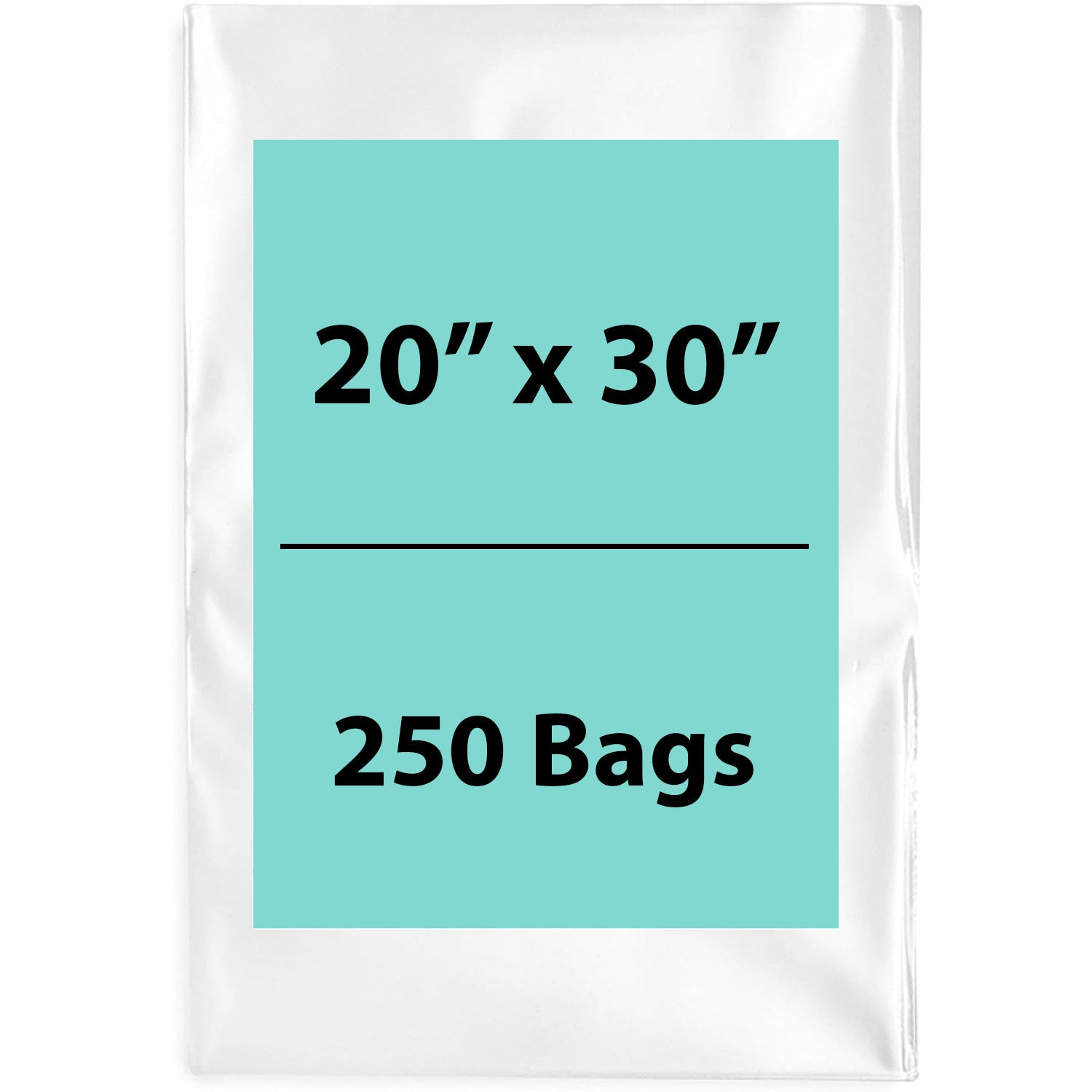 Clear poly bags Flat 20 inch (width) X 30 inch (Height) LDPE
