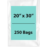 Clear poly bags Flat 20 inch (width) X 30 inch (Height) LDPE