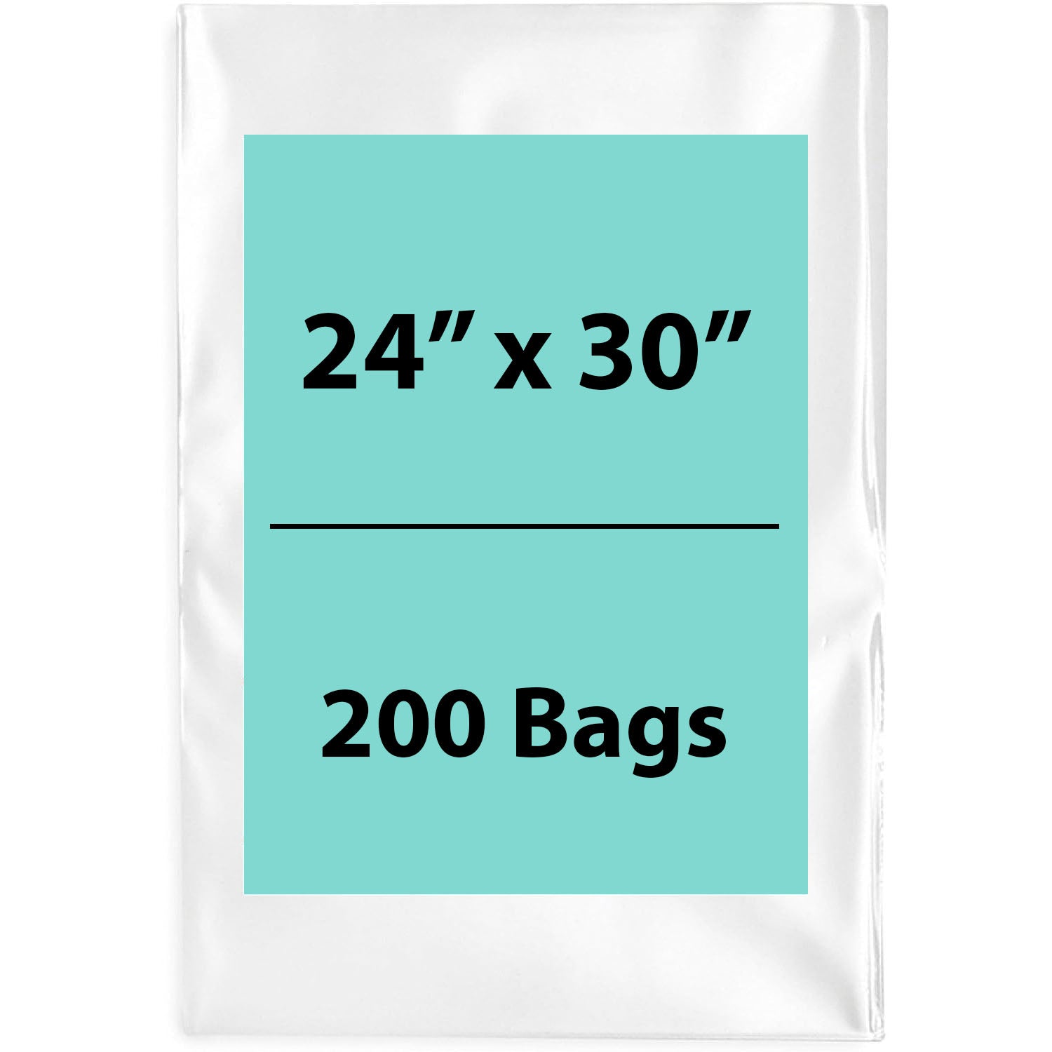 Clear poly bags Flat 24 inch (width) X 30 inch (Height) LDPE