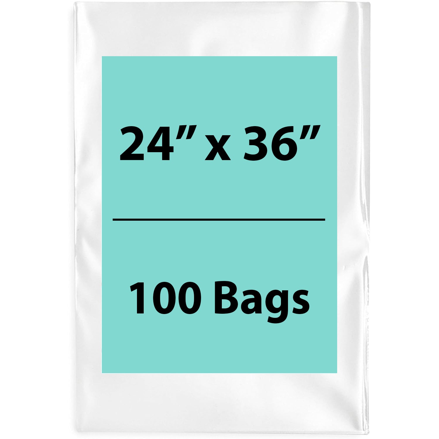 Clear poly bags Flat 24 inch (width) X 36 inch (Height) LDPE