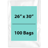 Clear Poly Bags 4 Mil 26 inch (width) X 30 inch (Height)  LDPE