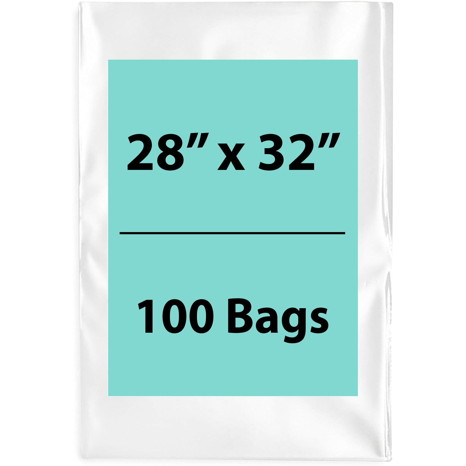 Clear Poly Bags 4 Mil 28 inch (width) X 32 inch (Height)  LDPE