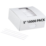 Plastic Twist Ties 5 inch White Pack 10000
