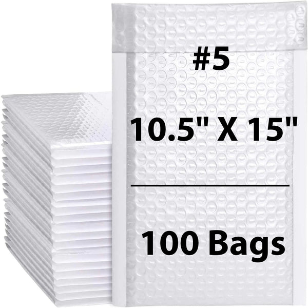100 Bustine Per Spedizioni Poly Mailer Blu, 8x8.5 Pollici (200x220+50 Mm)