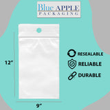 LDPE Reclosable Poly Bags with Hang hole 9X12 inches