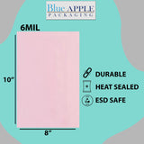 Pink Anti Static Bags 6 Mil 8" X 10"