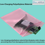 Pink Anti Static Zip lock bags 4 mil 18" X 24"