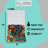 Flat Polypropylene Bags 1.5 Mil 8X10inches