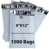 Poly Mailers #3 Shipping Envelopes 9"X12" 1000 Mailers