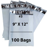 Poly Mailers #3 Shipping Envelopes 9"X12" 100 Mailers
