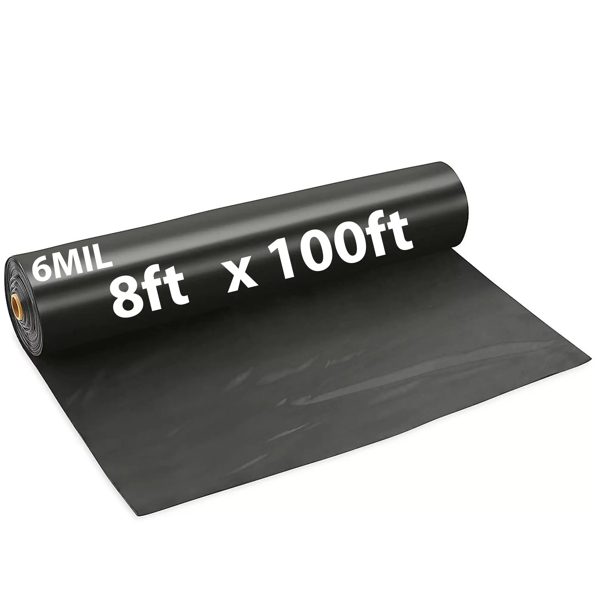 Black Plastic Sheeting 6 Mil 8' X 100'
