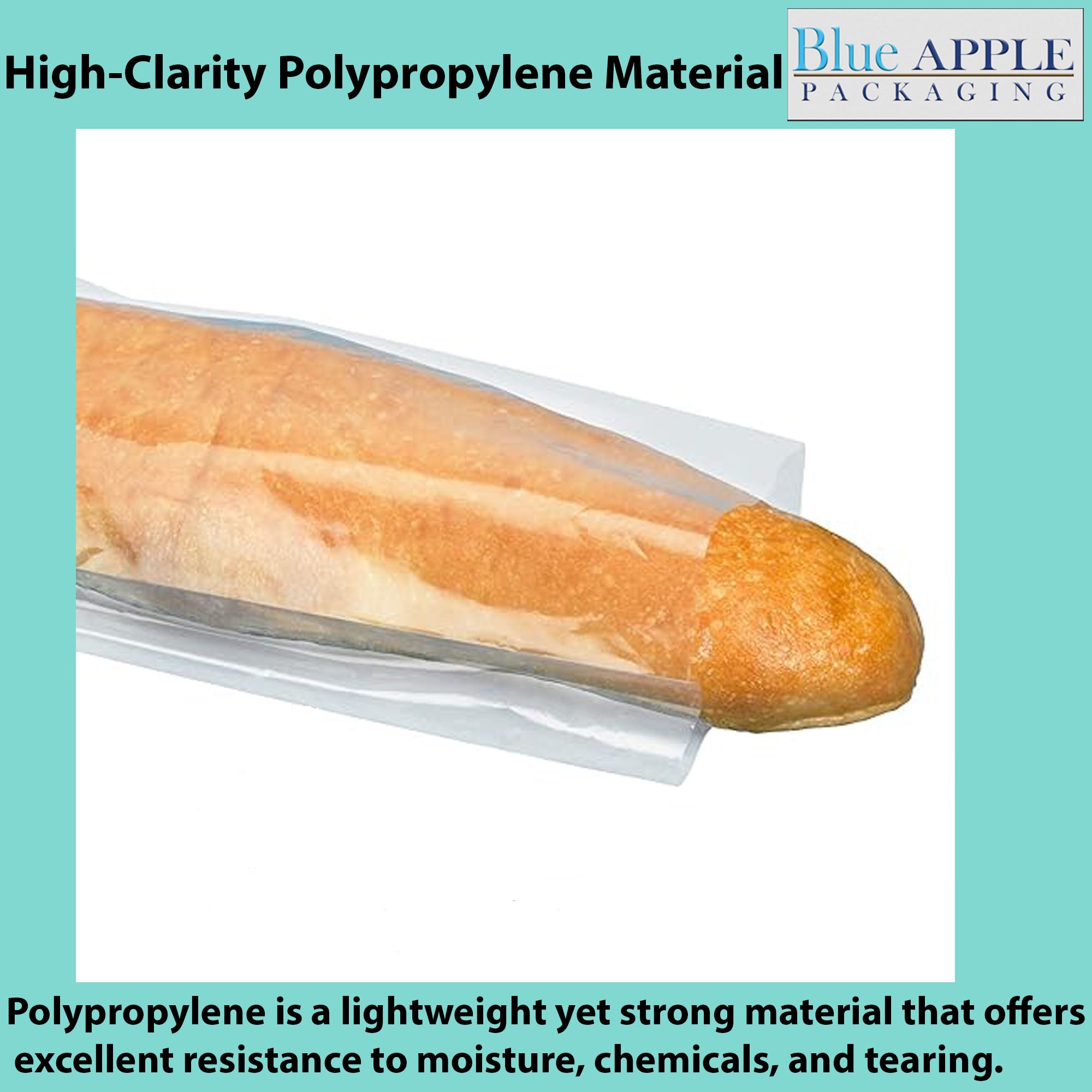 Gusseted Polypropylene Bags 1.5 Mil 3.5X2.25X9.75 inches