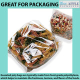 Gusseted Polypropylene Bags 1.5 Mil 3.5X2.25X9.75 inches