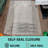 Poly Bags with suffocation warning 1.5 Mil 6X9 inches