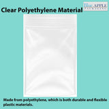 Resealable plastic bags 4 Mil Size: 10 inch (width) X 13 inch (Height)