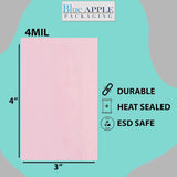 Pink Anti Static Bags 4 Mil 3" X 4"