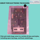 Pink Anti Static Bags 4 mil 12" X 15"