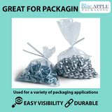 3" X 15" 0.9 Mil Clear Linear LDPE Flat Bags