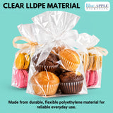 6" X 3" X 12" 0.75 Mil Clear TUF-R LLDPE Gusset Bags