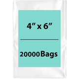 LDPE Clear Poly Bags 4X6 inches 20000 Bags