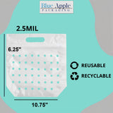 10.75 in X 6 in + 4 inbottom gusset vented produce bag dimensions and size reference