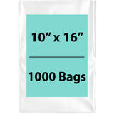 Clear poly bags 1 Mil Size 10 inch (width) X 16 inch (Height) Pack of 1000 Bags