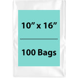 Clear poly bags 1 Mil Size 10 inch (width) X 16 inch (Height) Pack of 100 Bags