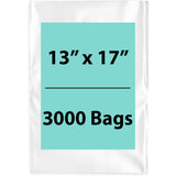 LDPE Clear Poly Bags 13X17 inches 3000 Bags