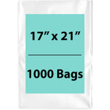 Clear poly bags 1 Mil Size 17 inch (width) X 12 inch (Height) Pack of 1000 Bags