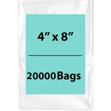 LDPE Clear Poly Bags 4X8 inches 20000 Bags