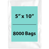 LDPE Clear Poly Bags 5X10 inches 8000 Bags