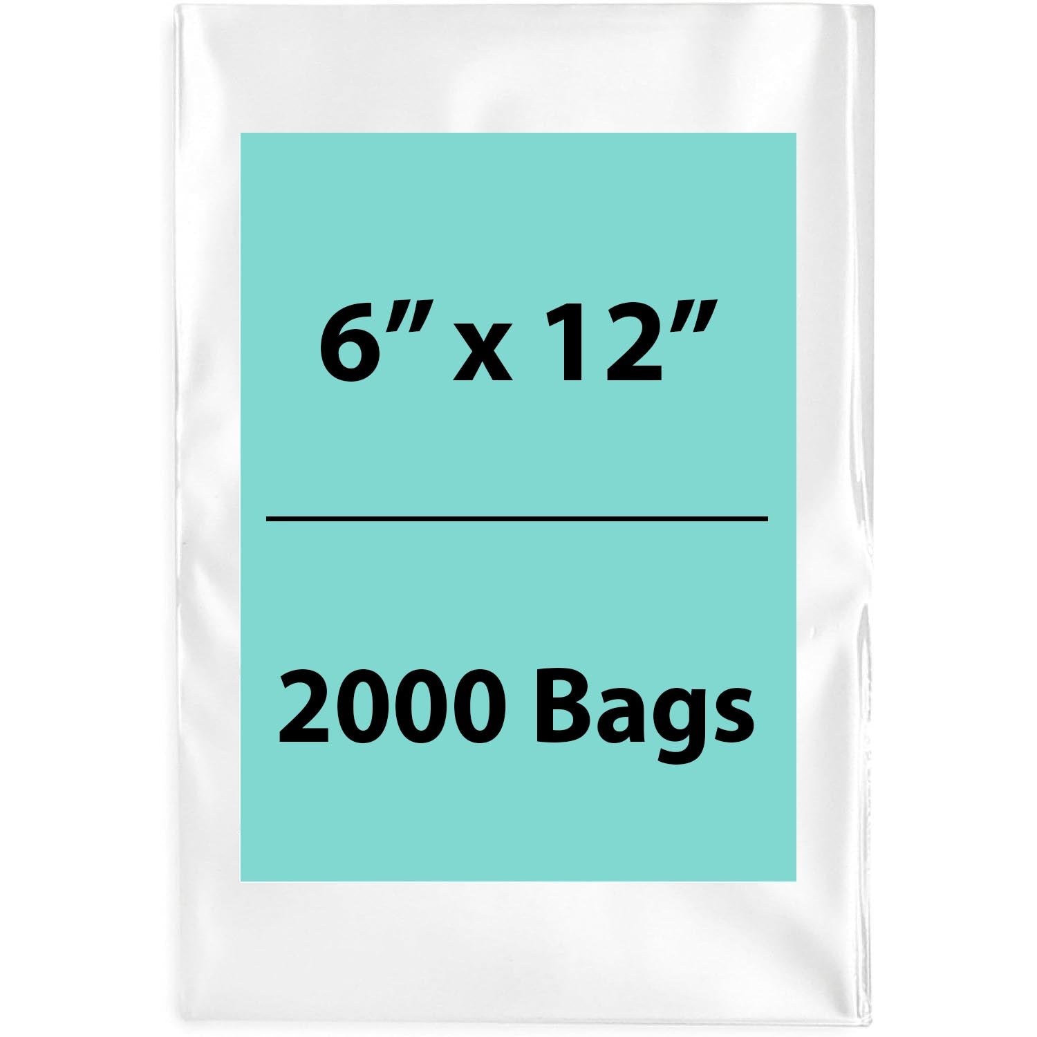 Clear Poly Bags 1.25Mil 6X12 Flat Open Top (LDPE)