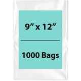Clear Poly bags 1.25 Mil 9 inch (width) X 12 inch (Height) Pack of 1000 Bags