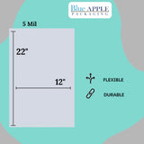 12 x 22 5 Mil Clear Co-Extruded Vacuum Pouches