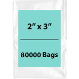 LDPE Clear poly bag 2X3 inch 80000 Bags