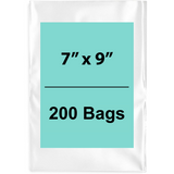 Clear Poly Bags 1.5 Mil 7" x 9" 200 Bags