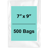 Clear Poly Bags 1.5 Mil 7" x 9" 500 Bags