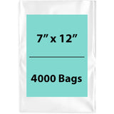 LDPE Clear Poly Bags 7X12 inches 4000 Bags