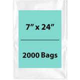 LDPE Clear Poly Bags 7X24 inches 2000 Bags