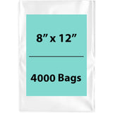 LDPE Clear Poly Bags 8X12 inches 4000 Bags