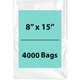 LDPE Clear Poly Bags 8X15 inches 4000 Bags