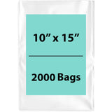 LDPE Clear Poly bags 10X15 inches 2000 Bags