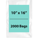 LDPE Clear Poly bags 10X16 inches 2000 Bags