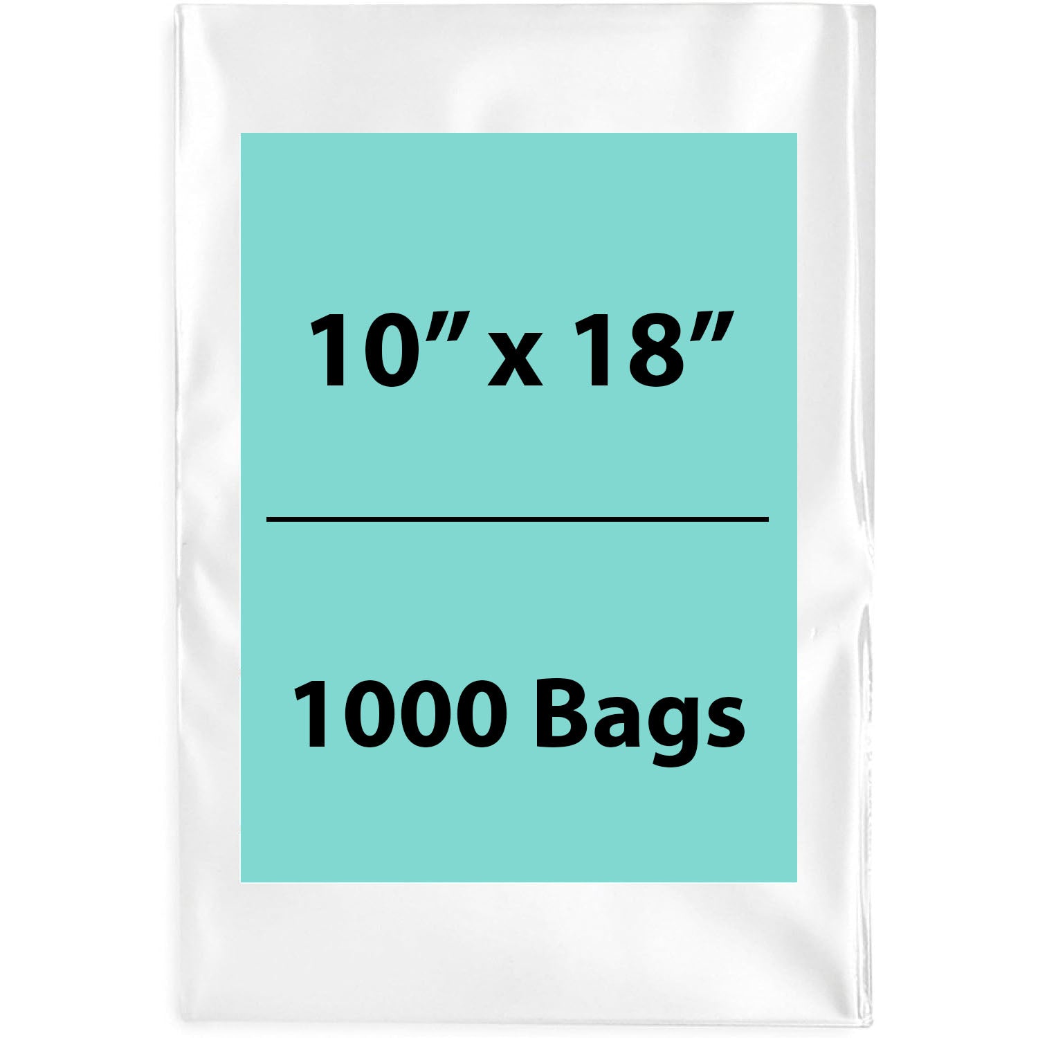 Clear Poly Bags 1.5Mil 10X18 Flat Open Top (LDPE)