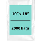 LDPE Clear Poly bags 10X18 inches 2000 Bags 