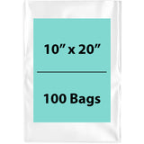 Clear Poly Bags Flat 1.5 Mil Size: 10 inch (width) X 20 inch (height)