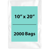 LDPE Clear Poly Bags 10X20 inches 2000 Bags