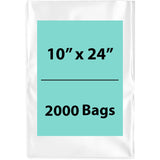 LDPE Clear Poly Bags 10X24 inches 2000 Bags