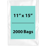 LDPE Clear Poly Bags 11X15 inches 2000 Bags