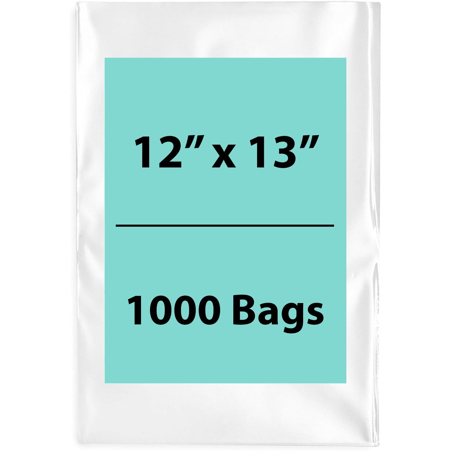 Clear Poly Bags 1.5Mil 12X13 Flat Open Top (LDPE)